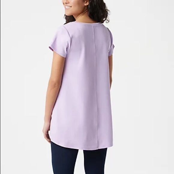 šIsaacĀ Mizrah Essentials Pima CottonāV-NeckāTunic - Picture 2 of 3